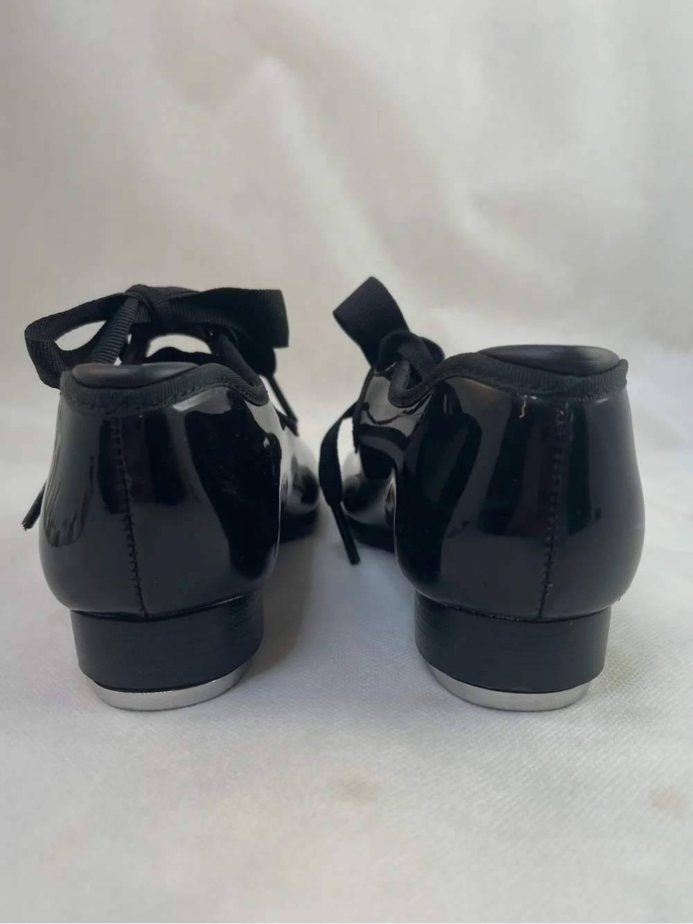 Capezio Girls Jr. Tyette Tap Shoe, Black Patent, 12 M US Little kids